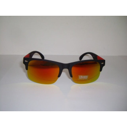 Ochelari de soare Wayfarer negru-rosu