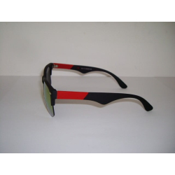 Ochelari de soare Wayfarer negru-rosu