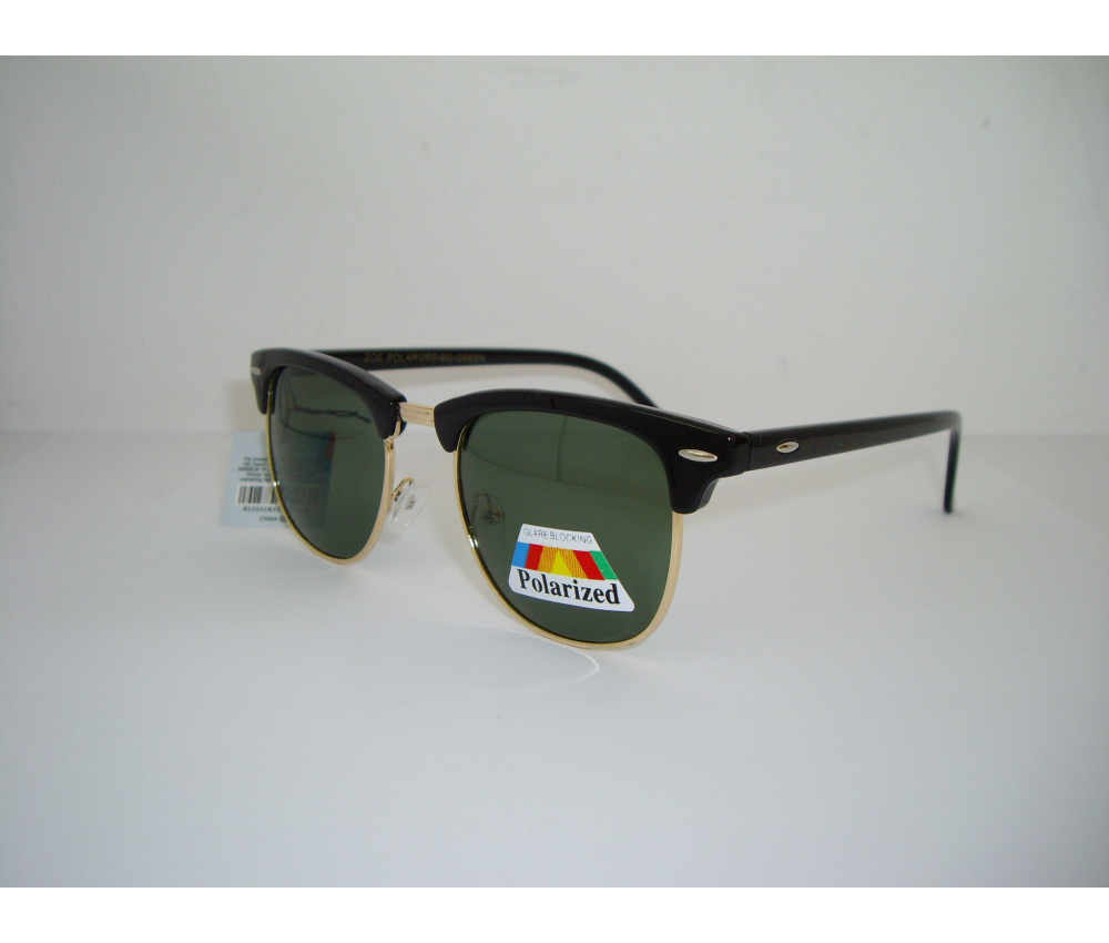 Wayfarer Clubmaster Polarizati auriu